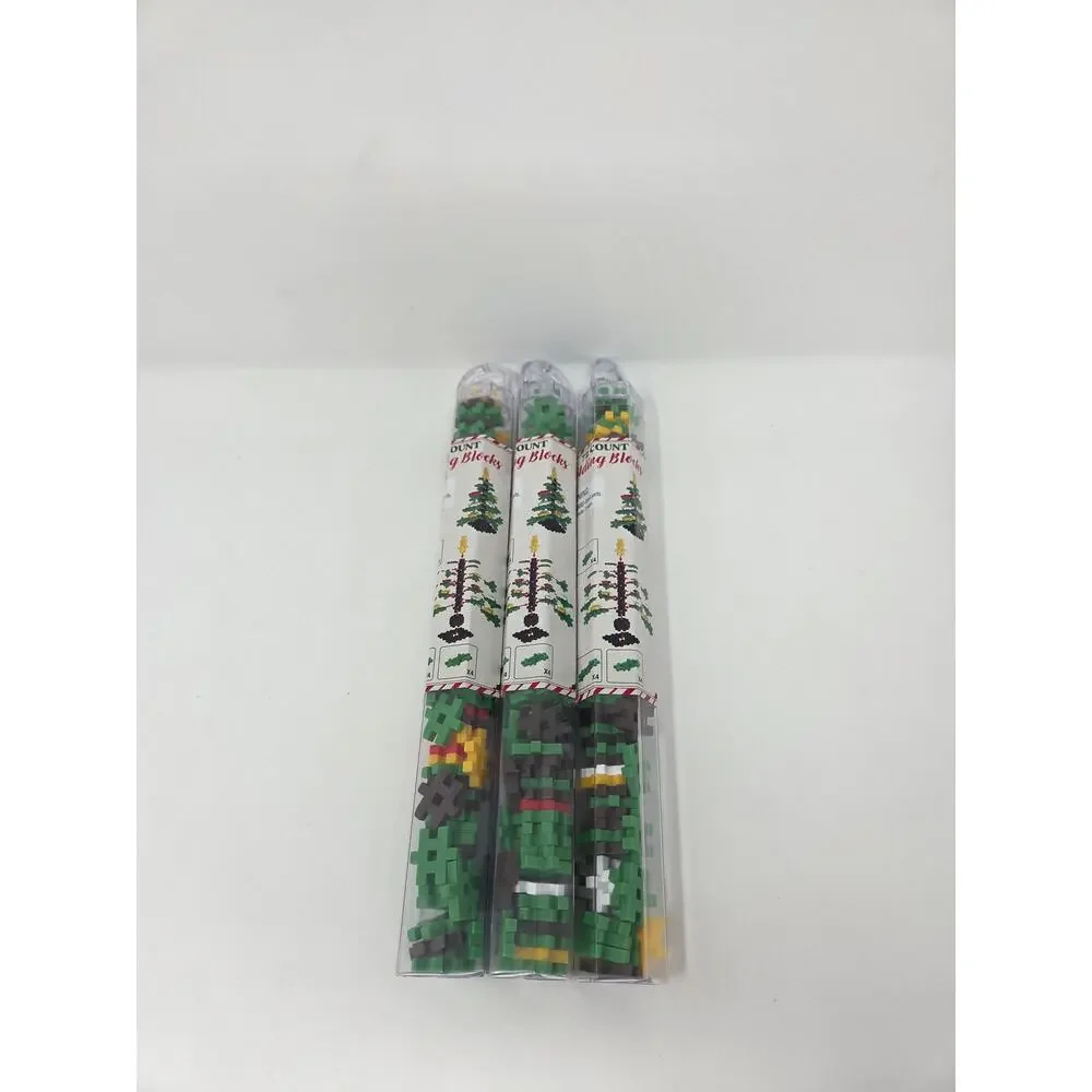 Christmas Tree Hashtag Building Blocks Set of 3